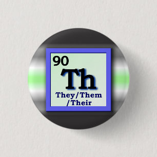 They -Periodic Table personal gender pronoun pin