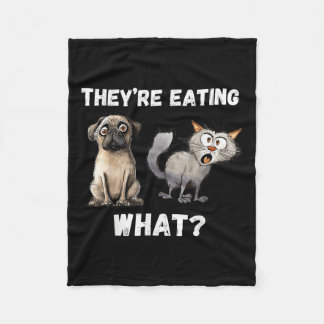 They’re Eating The Dogs They’re Eating The Cats, Fleece Blanket