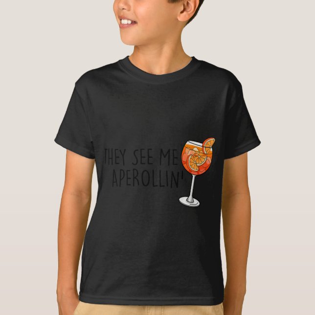 They See Me Aperollin' X New Holy Aperoli Club Edi T-Shirt (Front)