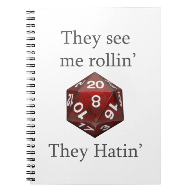 They See me rollin gear Spiral Notebook (Front)