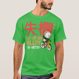 They see me rollin they hatin Funny Sushi Roll Kaw T-Shirt