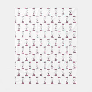 They see me rollin' they waitin' pink retro ghost fleece blanket