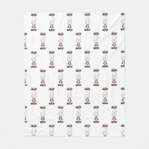 They see me rollin' they waitin' Retro Ghost Fleece Blanket