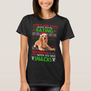 They See You When You're Eating Cocker Spaniel Ugl T-Shirt