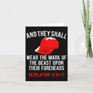 They Shall Wear The Mark Of The Beast Foreheads Card