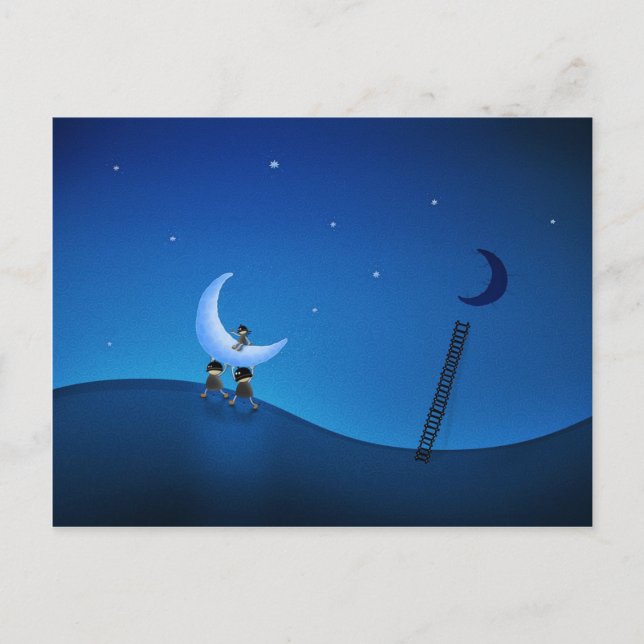 They Stole The Moon (Version 2008) Postcard (Front)