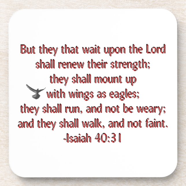 They That Wait Upon the Lord Coaster (Front)