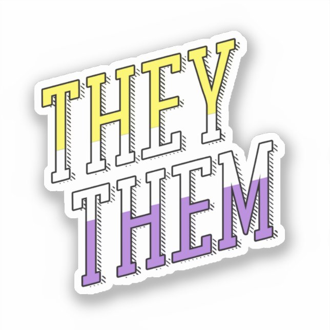 They Them Nonbinary Colours (Front)