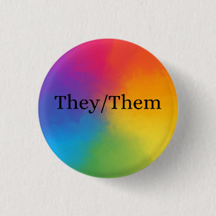 They/Them Pronoun Button