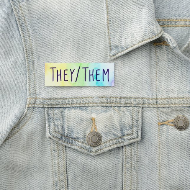 They Them Pronouns Name Tag (In Situ)
