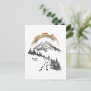 They/Them Trailblazer – LGBTQ Pride Camping Art,  Postcard