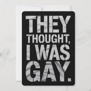 They Thought I Was Gay LGBTQ Pride Ally Invitation
