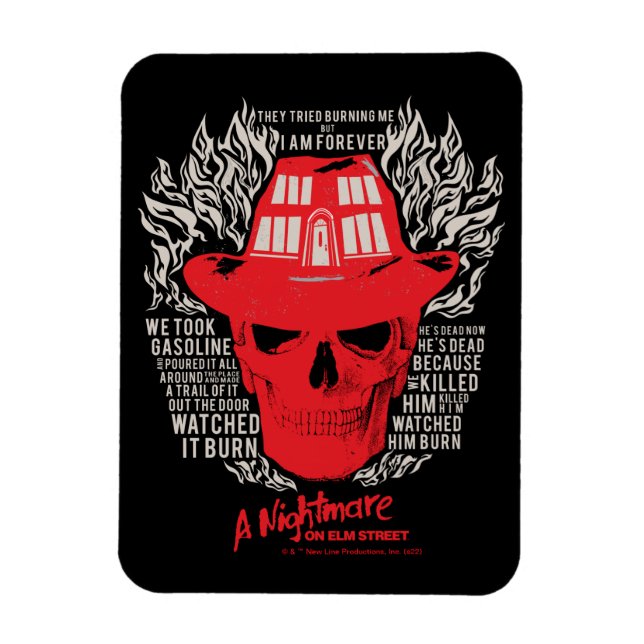 They Tried To Burn Me Magnet (Vertical)