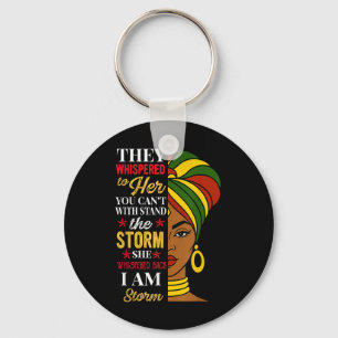 They Whispered I Am The Storm Afro Queen Women Gir Key Ring