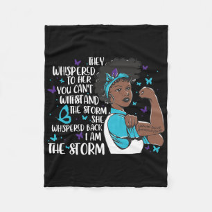 They Whispered To Her National Suicide Prevention  Fleece Blanket