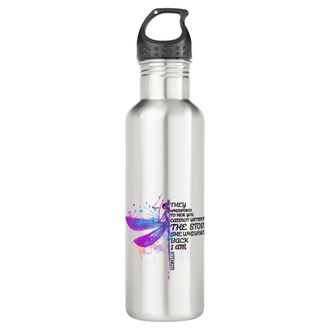 They Whispered To Her You Cannot Withstand Storm 710 Ml Water Bottle (Front)