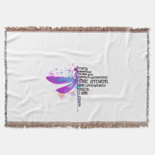They Whispered To Her You Cannot Withstand Storm Throw Blanket