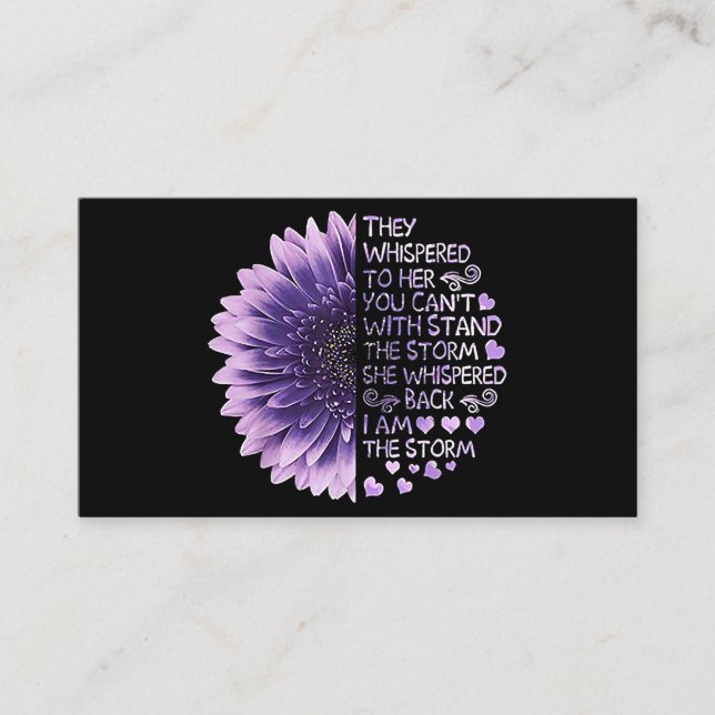 They Whispered To Her You Can't With Stand The Sto Business Card (Front)