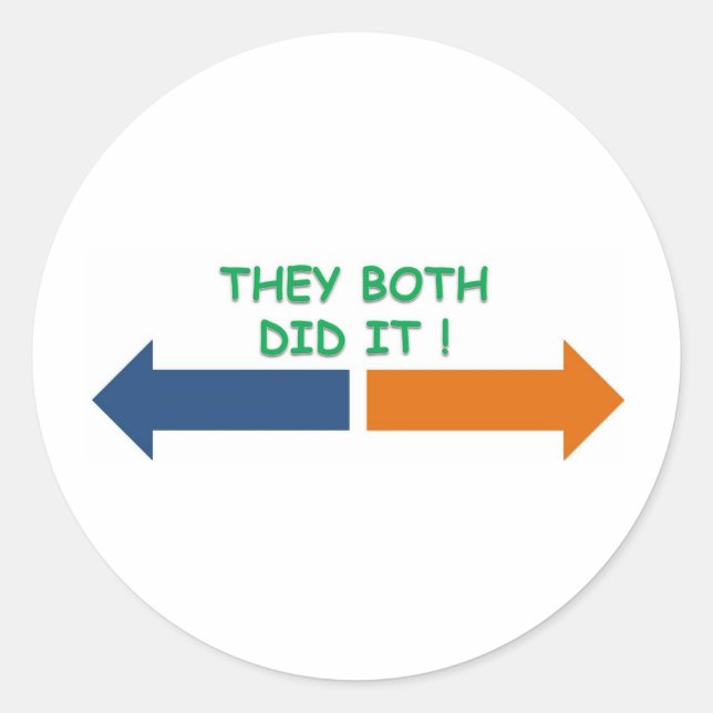 theyboth full classic round sticker (Front)