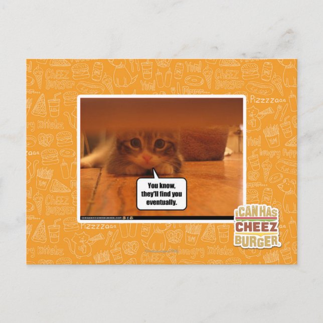 They'll find you postcard (Front)
