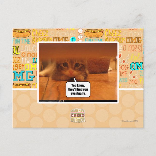 They'll find you postcard (Front)