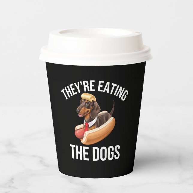 They're Eating The Dogs Donald Trump Debate 2024  Paper Cups (Front)