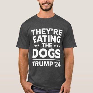 Theyre eating the Dogs Funny Debaterump Quote boy  T-Shirt