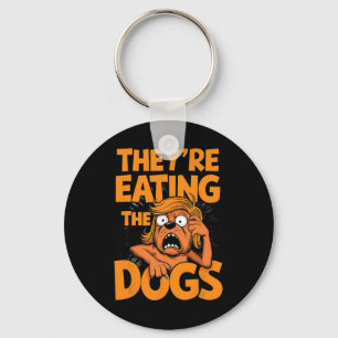 They're Eating The Dogs Kamala Harris Trump Debyte Key Ring
