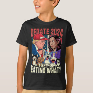 They're Eating What Funny Debate Election 2024 Pet T-Shirt