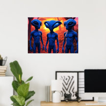 They're Here AI Alien Art