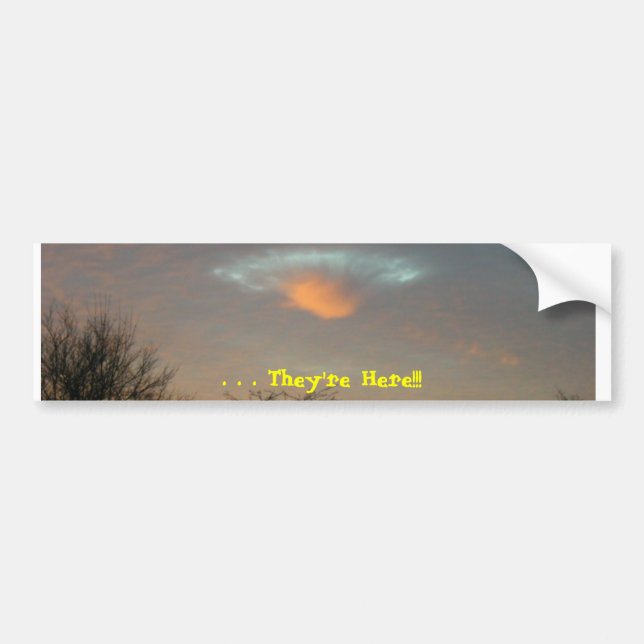 . . . They're Here!!! Bumper Sticker (Front)