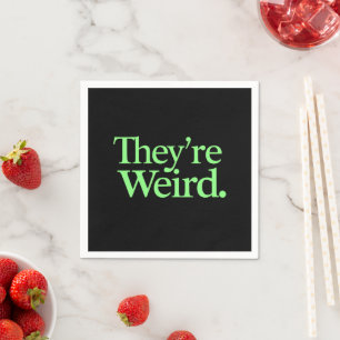 They're Weird 2024 Election President Harris Trump Napkin