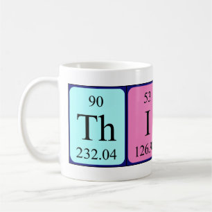 Thiago periodic table name mug
