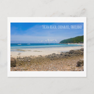 Thian beach Thailand tourist attraction postcard