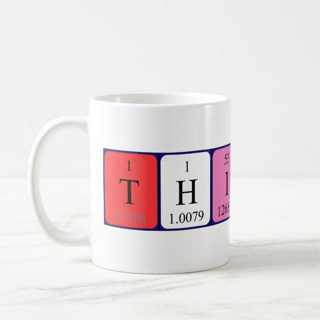 Thibaud periodic table name mug (Left)