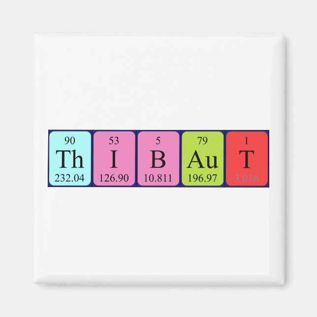 Thibaut periodic table name magnet (Front)