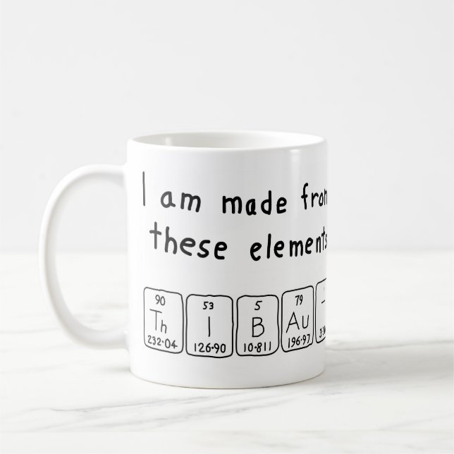 Thibaut periodic table name mug (Left)