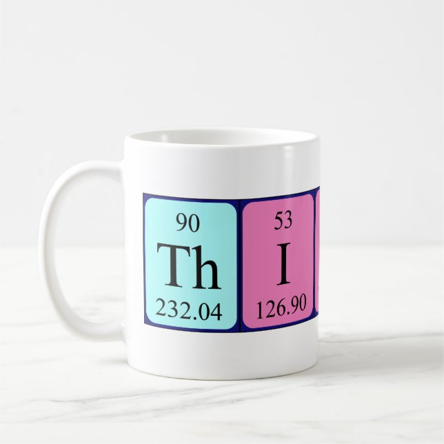 Thibaut periodic table name mug (Left)