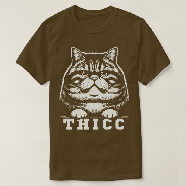 Thicc Cat T-Shirt (Design Front)