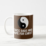 Thicc Dads Who Vape For Christ Father Day  Coffee Mug<br><div class="desc">Thicc Dads Who Vape For Christ Father Day Gift. Perfect gift for your dad,  mum,  papa,  men,  women,  friend and family members on Thanksgiving Day,  Christmas Day,  Mothers Day,  Fathers Day,  4th of July,  1776 Independent day,  Veterans Day,  Halloween Day,  Patrick's Day</div>