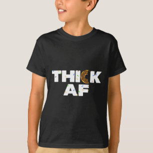 Thick Af Funny Doughnut Fitness Weightlifting T-Shirt