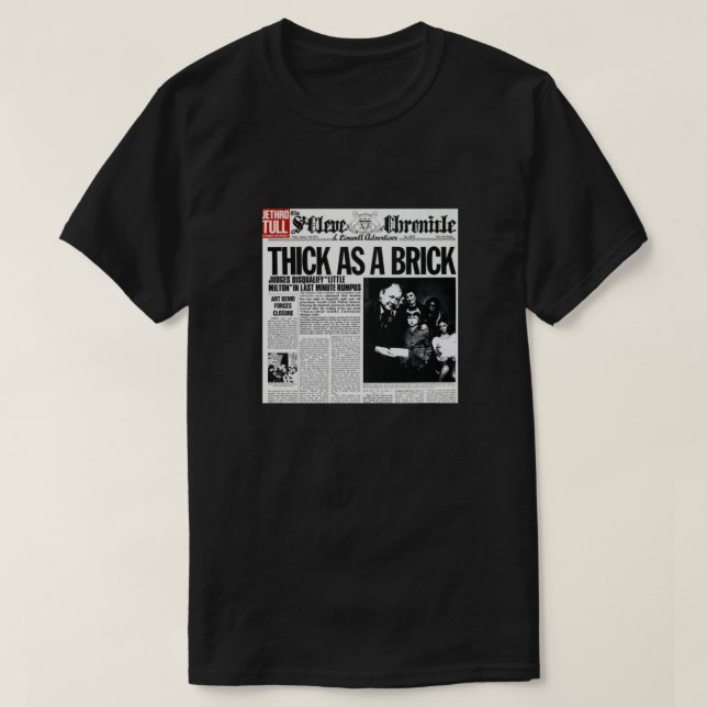 Thick As A Brick Fitted T-Shirt (Design Front)