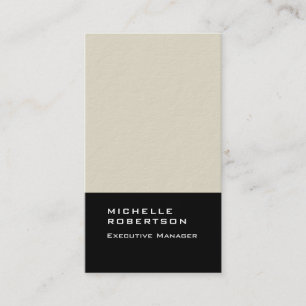 Thick elegant modern plain minimalist business card