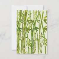 Thick Green Bamboo Hides the Path Thank You Card