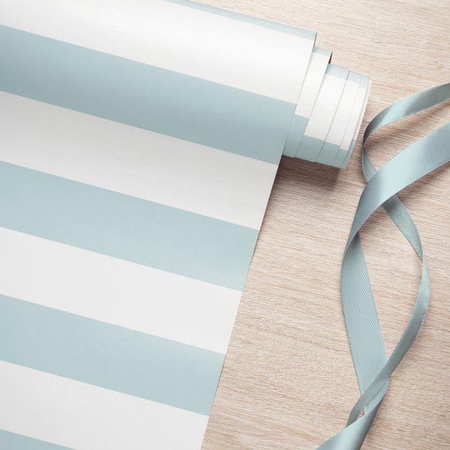 Thick Light Blue Stripes Wrapping Paper (Creator Uploaded)