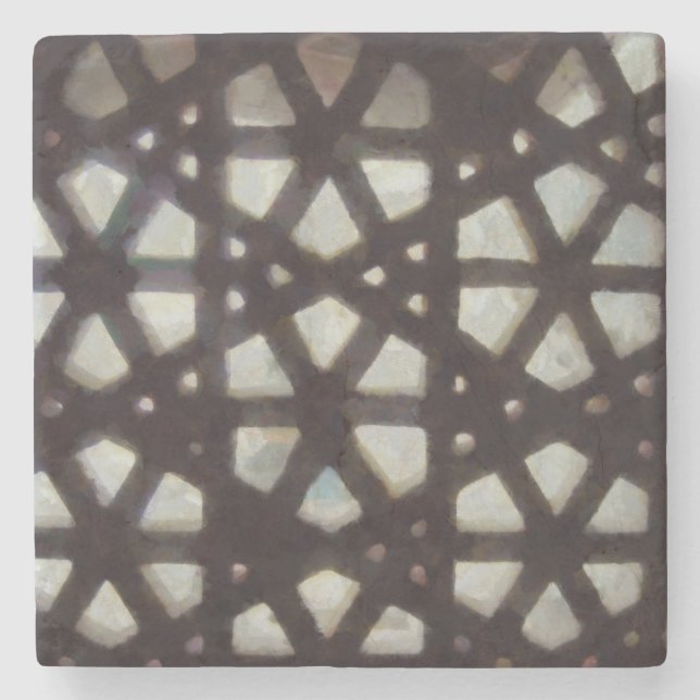 Thick stone lattice coaster (Front)