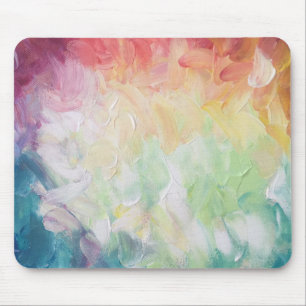Thick Textured Abstract Paint Mouse Pad