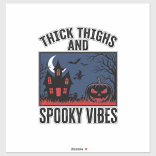 Thick Thighs And Spooky Vibes Halloween Shirt Desi