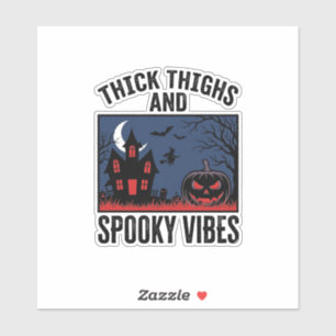 Thick Thighs And Spooky Vibes Halloween Shirt Desi