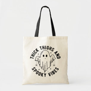 "Thick Thighs And Spooky Vibes" Tote Bag